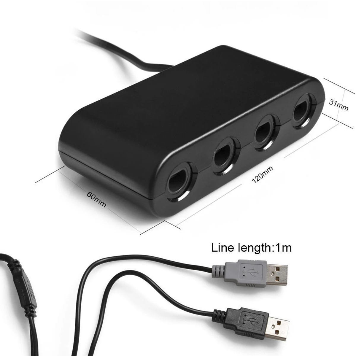 USB GameCube NGC адаптер 4-портовый коммутатор контроллера геймпад конвертеры адаптеры совместимый для wii U nintendo переключатель и ПК