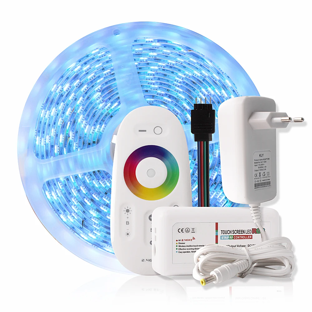 

5M 300LED LED Strip Waterproof 5050 RGBWW RGBW RGB Flexible Tape Light with Power Supply 12V +2.4G Remote Controller Home Decor