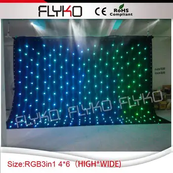 

Free shipping 4m high 6m wide led cloth