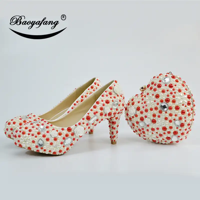 cream pearl shoes