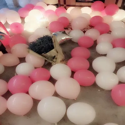 latex birthday 100pcs globos marry balloons balloon supplies pink decor light wholesale