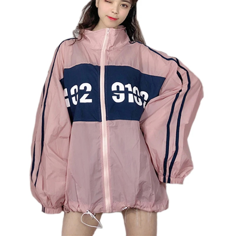 

Woman Windbreaker Coat Plus Size Sunscreen Jacket For Women Harajuku Sunproof Outerwear & Coats Oversized Thin Basic Coat