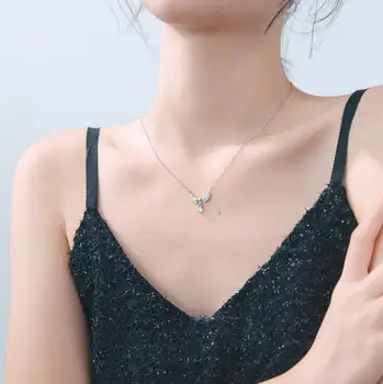 

Pendant Necklace 100% 925 Sterling Silver Jewelry with Cubic Zriconia