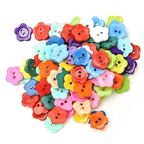 

Hot 100 Pcs/lot Plastic Buttons Sewing DIY Craft decals for Children