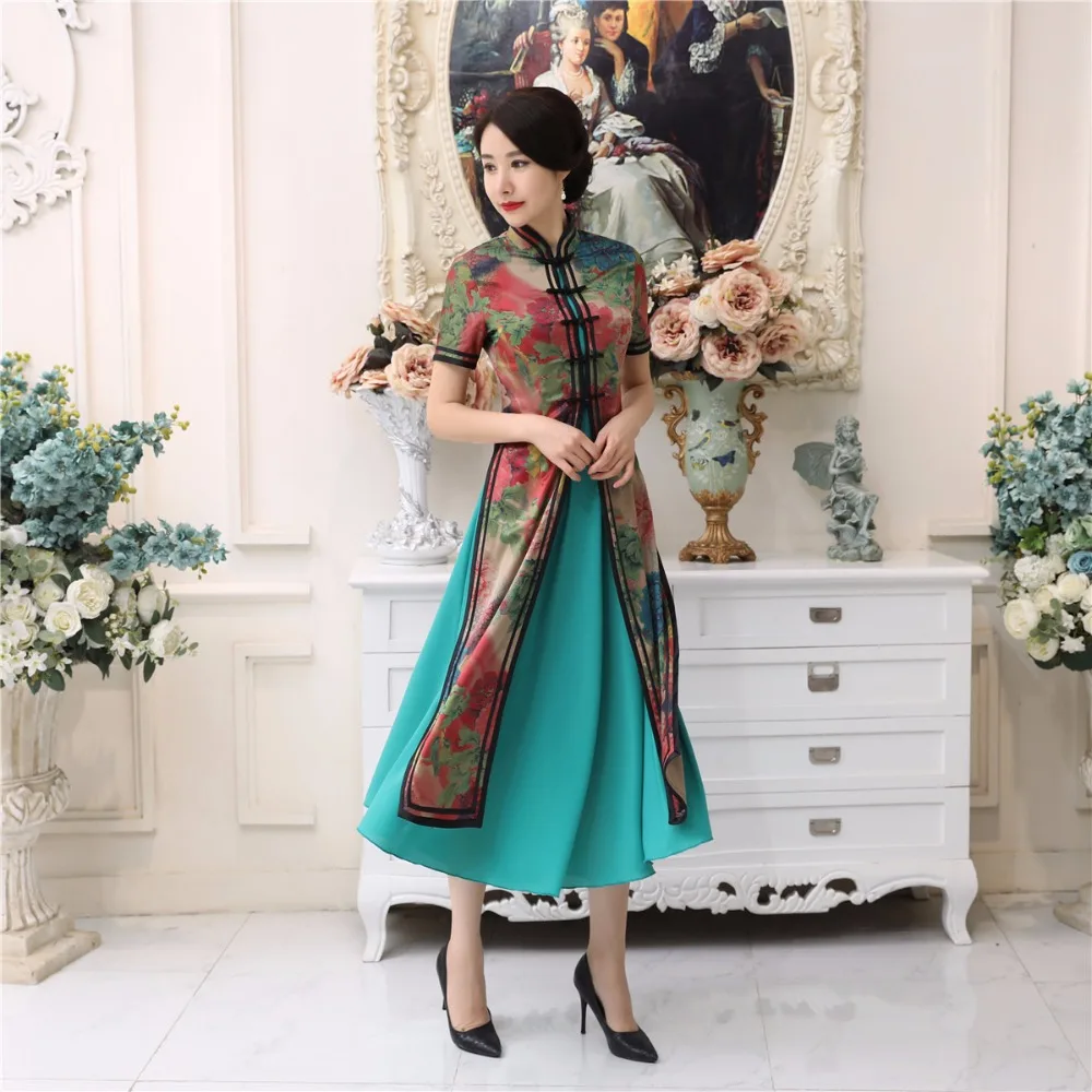 Шанхай история Вьетнам aodai Китайская традиционная одежда для женщин Qipao длинное китайское восточное платье современный cheongsam ao dai