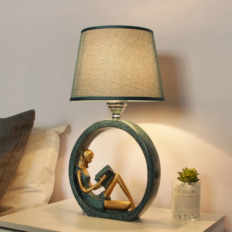 Modern creativity read table lamp simple personality lamp for bedroom light decoration bedside lamp