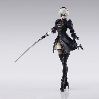 

NieR Automata YoRHa No. 2 Type B 2B Cartoon PVC Action Figure Collection Model Toys Doll 14cm
