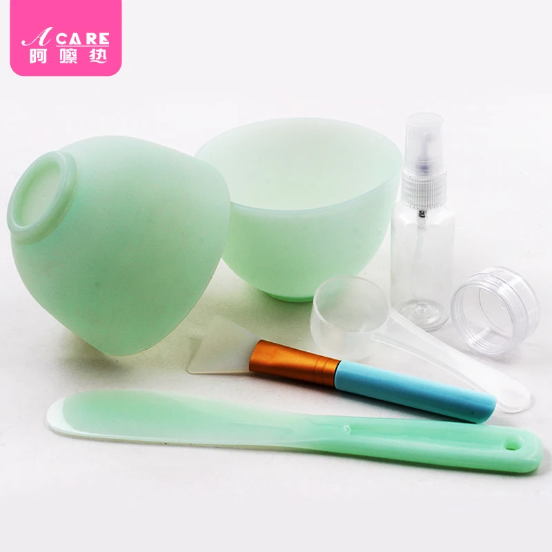 

4pcs/set 9pcs/set Face Mask Bowl Set DIY Mask Tool Kit Mask Brush Mixing Stick Measuring Spoon Face Care Mask Beauty Tools