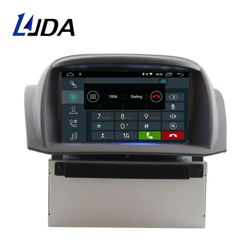 Flash Deal LJDA Android 9.0 Car DVD Player For FORD Fiesta 2008-2017 GPS Navigation 2 Din Car Radio Multimedia WIFI Stereo IPS Headunit RDS 1