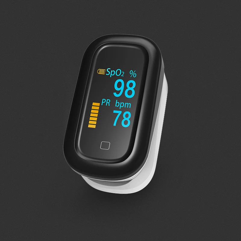 OLED Finger Pulse Oximeter Blood Oxygen Touch Full Screen Oximetro dedo Pulsioximetro Heart Rate Monitor saturatiemeter vinger