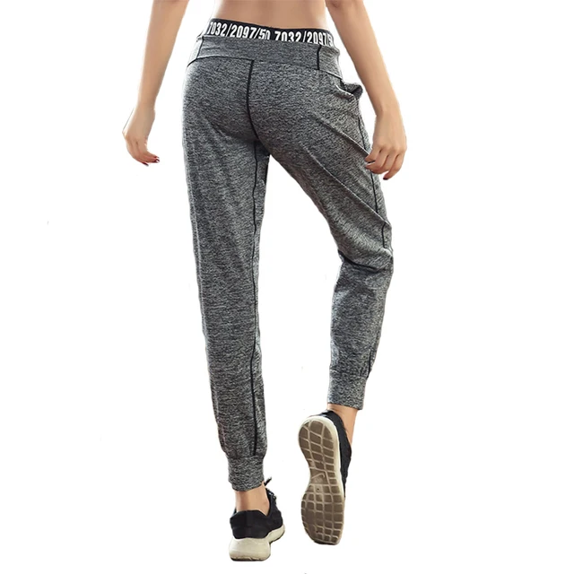 Detector Womens Running Fitness Loose Pants Breathable Comfortable Soft Yoga Pants Quick Dry Stripe Elastic Trousers