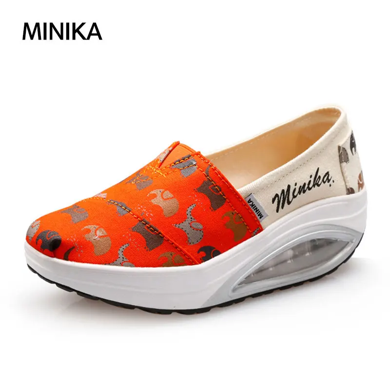 

Women Outdoor Sport Light Running Shoes Ladies Slip On Air Cushion Heightening Shoes Comfortable Damping Shoes Mujer Sneakers