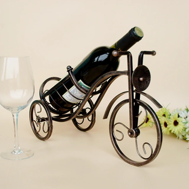 Vintage Metal Bicycle Model Whisky Wine Racks Wine Holder Bike Wine