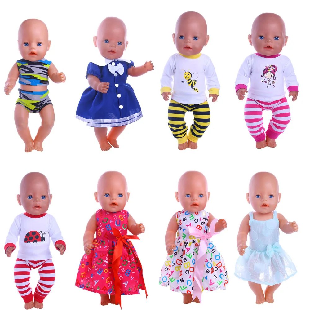 12style dress is suitable for 43cm Zapf baby born baby give children the best birthday present