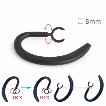 

1 Pair 8mm Rubber Earhook Earloop For Headphone Earphone Headset