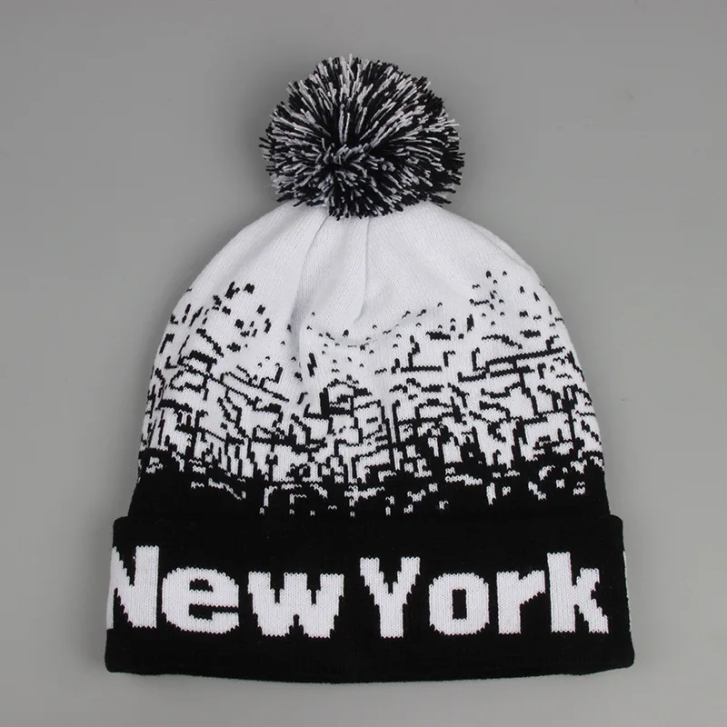 

kint ball spot street fashion knitting wool hat hip-hop cap men and women autumn and winter Christmas Gifts