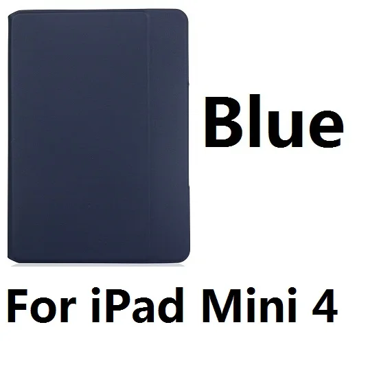 Ультратонкий чехол-подставка с клавиатурой Bluetooth для iPad Air 2 iPad Pro 9," iPad iPad 234 Mini 1 2 3 4 - Цвет: For Mini 4 Blue