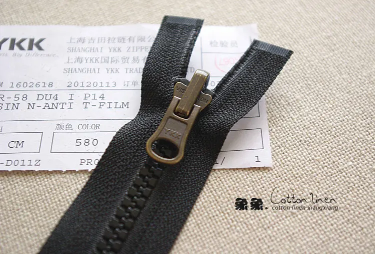 5 # YKK молния из смолы длинный участок двусторонней вращающейся головки DU для