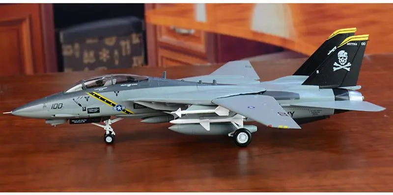 Предварительно построенный 1: 72 F-14 Tomcat F-14B сверхзвуковой двуххвостовой VF-103 реактивный самолет хобби Коллекционная готовая пластиковая модель самолета