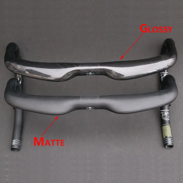 

Road bike road bike all carbon fiber bending handle / handle no LOGO scrub / glossy surface 3K / UD