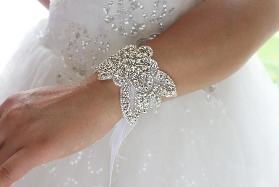 Custom Crystal Beaded Bridal Bracelet Accessories Wedding Custom Crystal Beaded Bridal Bracelet