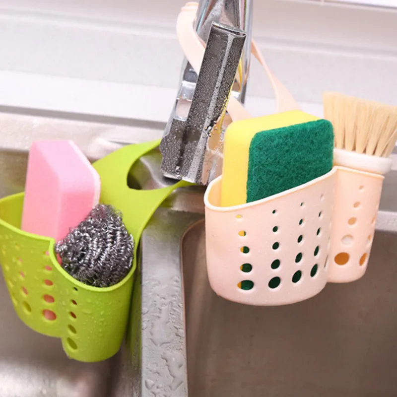 

Kitchen Sink Shelving Bag Dish Cloths Rack Suction Sponge Hanging Drain Holder Faucet Multipurpose Storage Rack