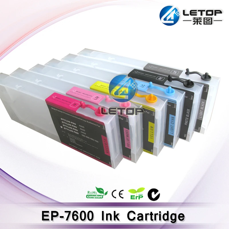 

7600 ink cartridge for solvent printer (7 colors/set)