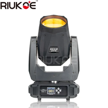 

RIUKOE 8PCS/LOT led beam 80W moving head strong beam doube prism rainbow effect frost for party bar Dmx Music Sharpy Stage Light