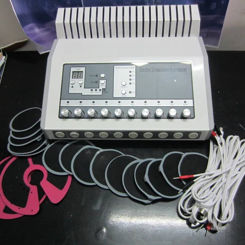 Russian wave electric muscle stimulation weight loss machine with 20pcs