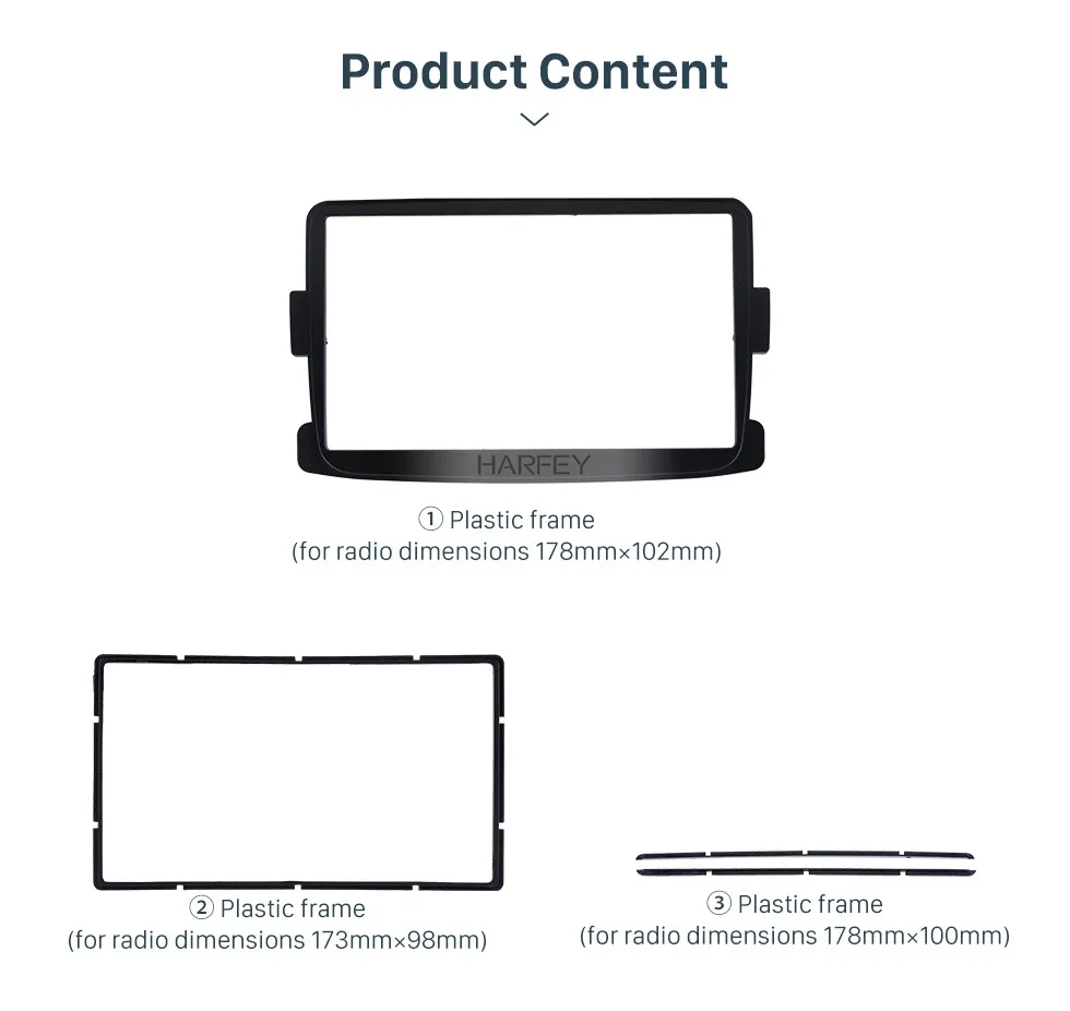Harfey 2Din авто для стерео-Радио автомобильной фасции для RENAULT Duster LOGAN 2012- интерфейс DVD плеер панель тире крепление НАБОРЫ