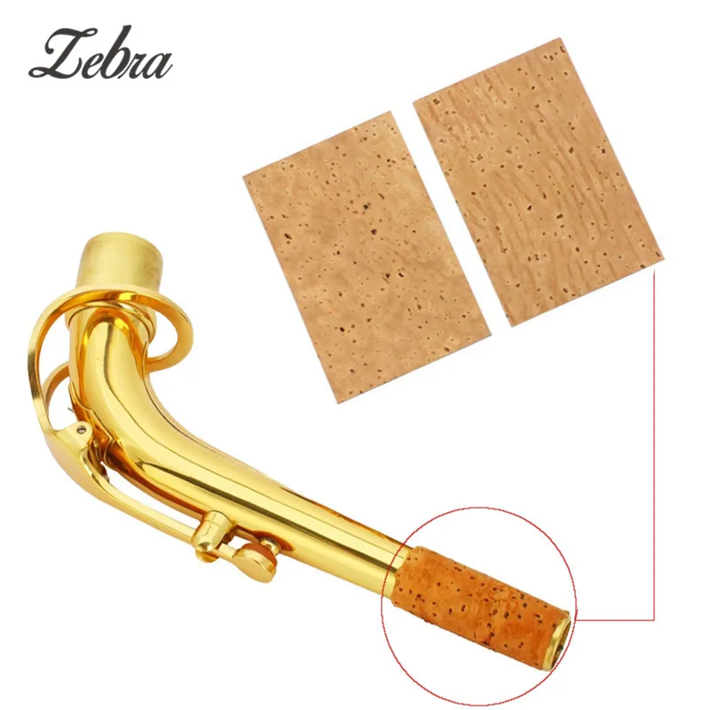 

Newest Zebra 2Pcs Saxophone Corks Soprano/Tenor/Alto Neck Cork Saxophone Parts Musical Instrument Accessories 61 x 40 x 4 mm