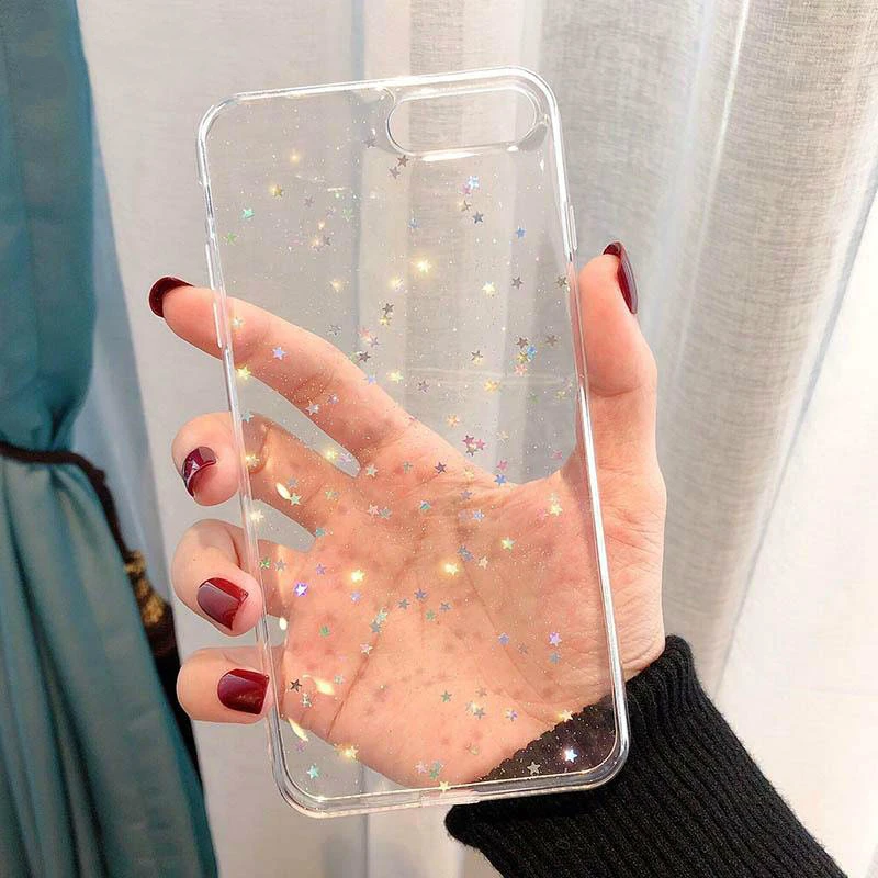 Роскошные блестящие мягкие чехлы для телефонов из ТПУ Iphone Xs Max Xr X 8 7 6 6s Plus 5 5S Se