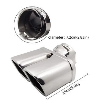 

Universal Car Exhaust Muffler Tip Pipe Modified Car Rear Tail Throat Liner For Chevrolet Trax Buick Encore CHANGAN EADO 1.5T