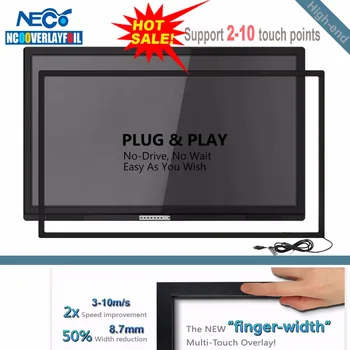 

Free shipping 10 touch points 50 inch IR Multi Touch Screen Frame / Stable No-drift Calibration Performance