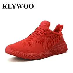 KLYWOO кроссовки Flyknit мужская повседневная обувь мужские беговые кроссовки на шнуровке сетчатая мужская обувь повседневная свет для корзины