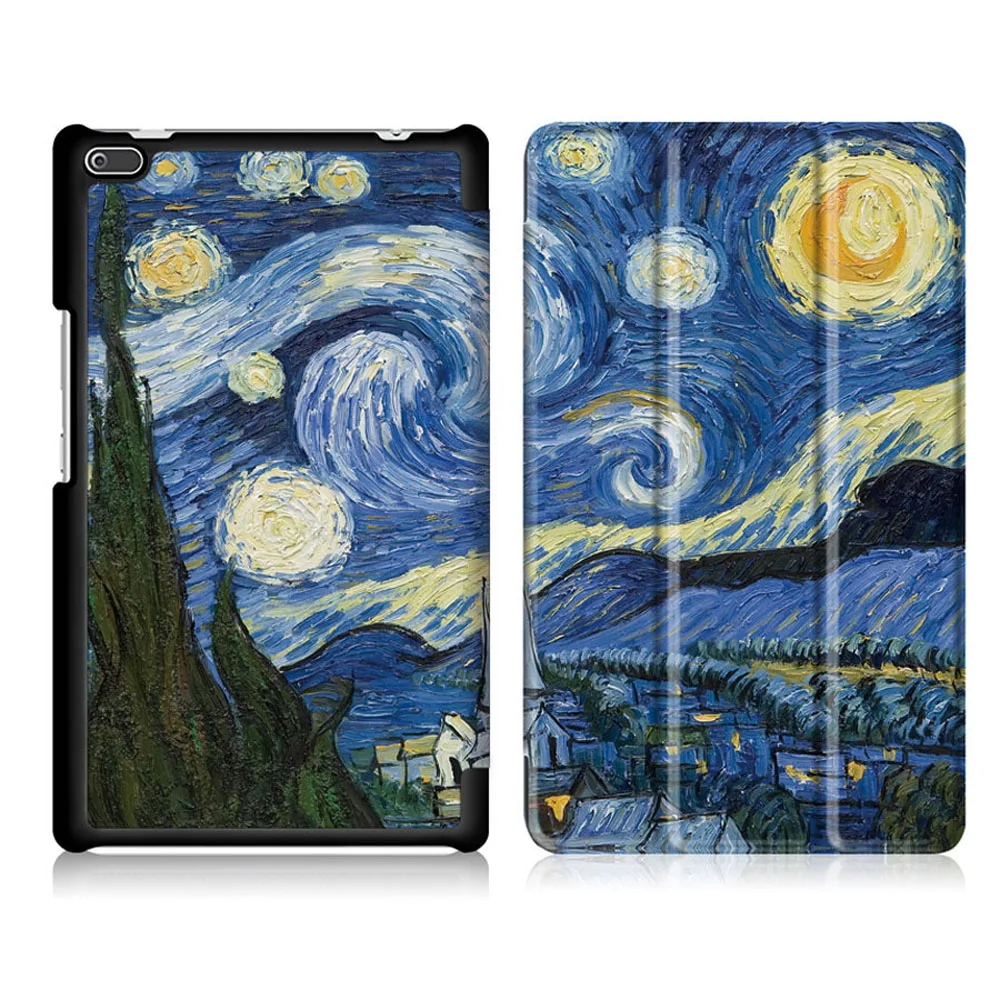 PU Leather Cover for Lenovo Tab4 Tab 4 8 8504 TB-8504x 8504F 8504N 8inch Tablet Flip Magnet Smart Case Funda+Film+Pen