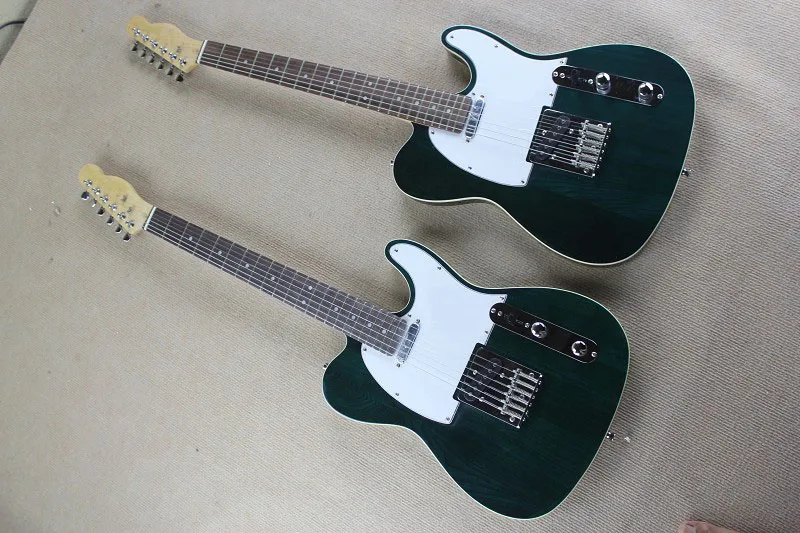 Лидер продаж Tele American Elm фортепиано древесины тела Электрогитары Telecaster 6 строка