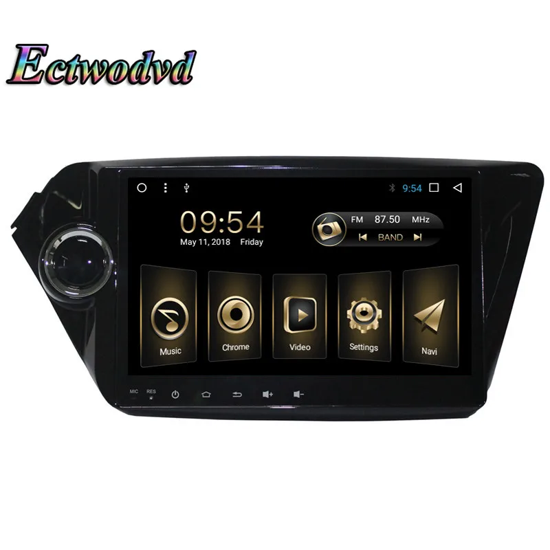 Ectwodvd Octa Core Android 8.1 4G Car Radio GPS Navigation for KIA K2