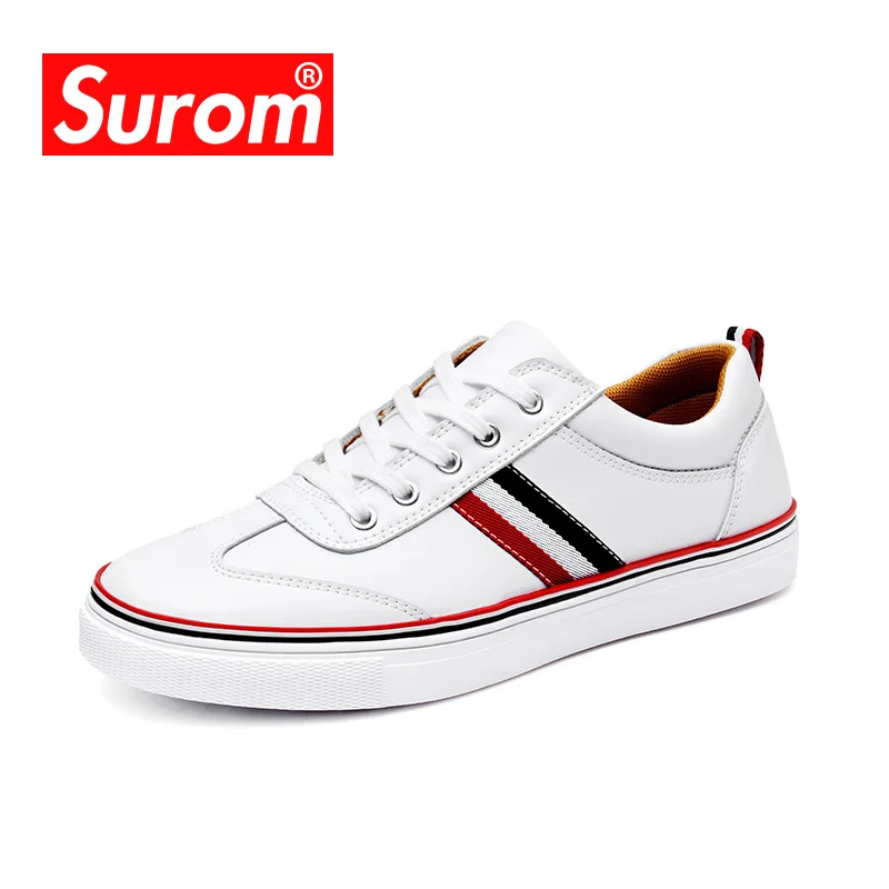 

SUROM Sneakers Men Shoes 2019 Casual Shoes New Male Fashion Lace Up Masculino Adulto Skateboard Tenis Hot Sale