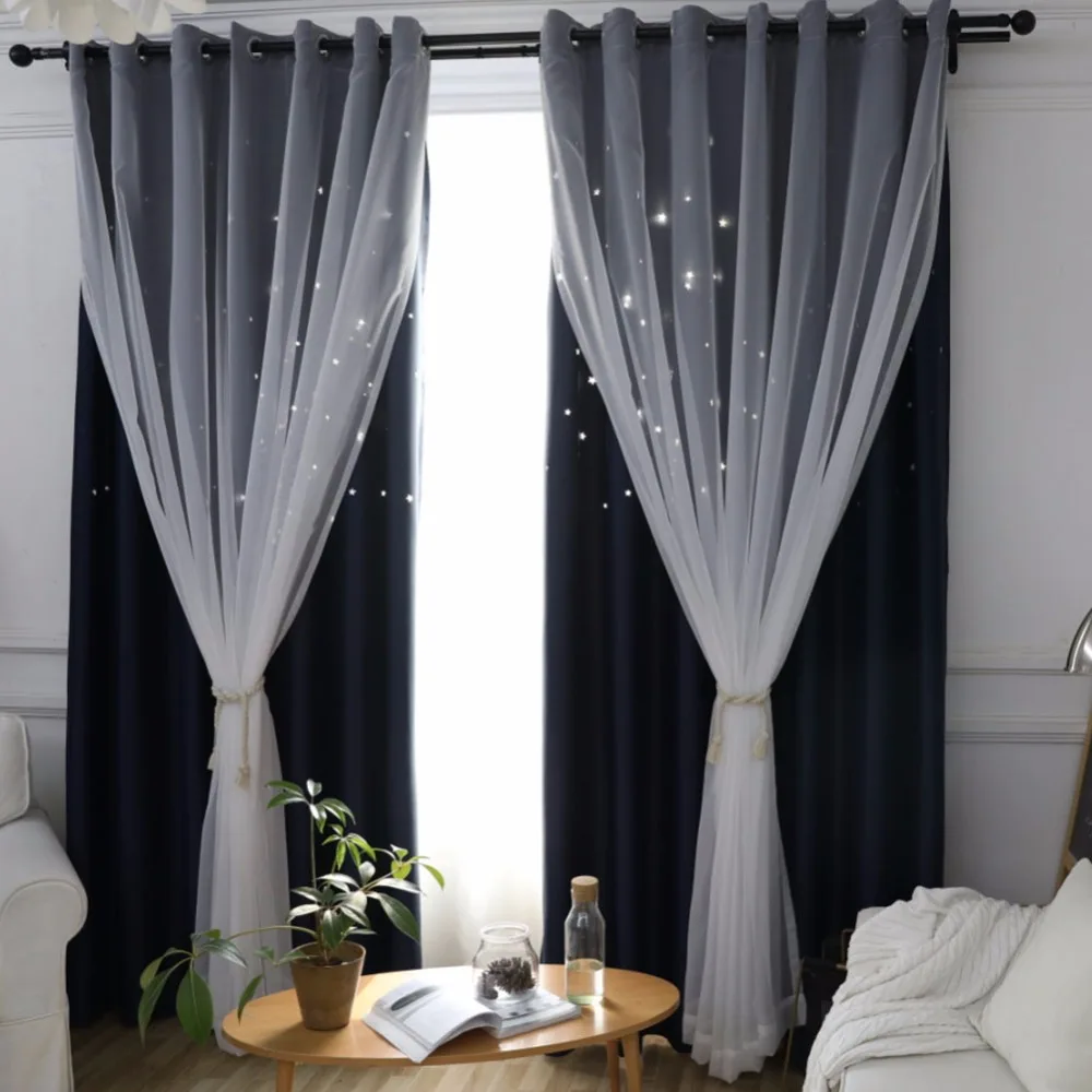 шторы двойная тюль. модная тюль. голубая тюль в спальню. корейские шторы.