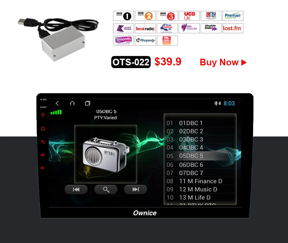 Top Ownice K6 Octa core 2 Universal Head uint Android 8.1 Car Radio Stereo GPS Navi Multimedia Player DSP Support 4G LTE AHD Camera 38