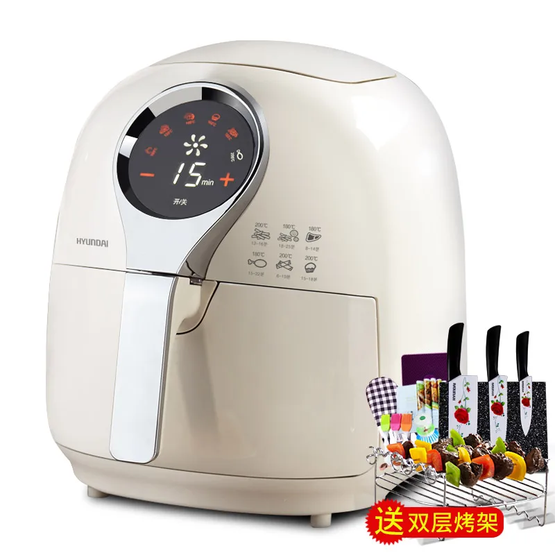 

WUXEY Intelligent Oil-free Deep Fryer for Home Use Korean 3.8 Liters High Capacity Electric Fryer Multifunctional Fries Machine