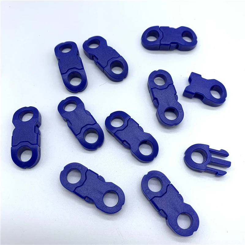 8mm Side Release Buckle Curved Parachute 550 Paracord Bracelet DIY Dog Collar Strap Webbing Outdoor Camp 10Pcs plastic side release buckle side release buckle