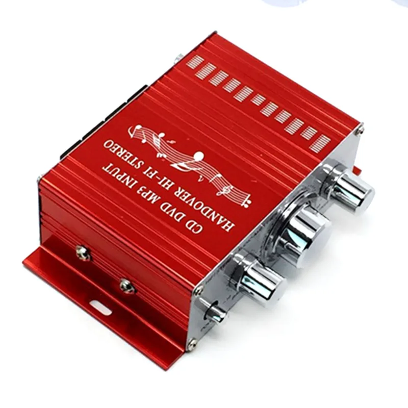 Мини DC 12V 20W автомобильный усилитель HiFi стерео аудио бас регулятор громкости