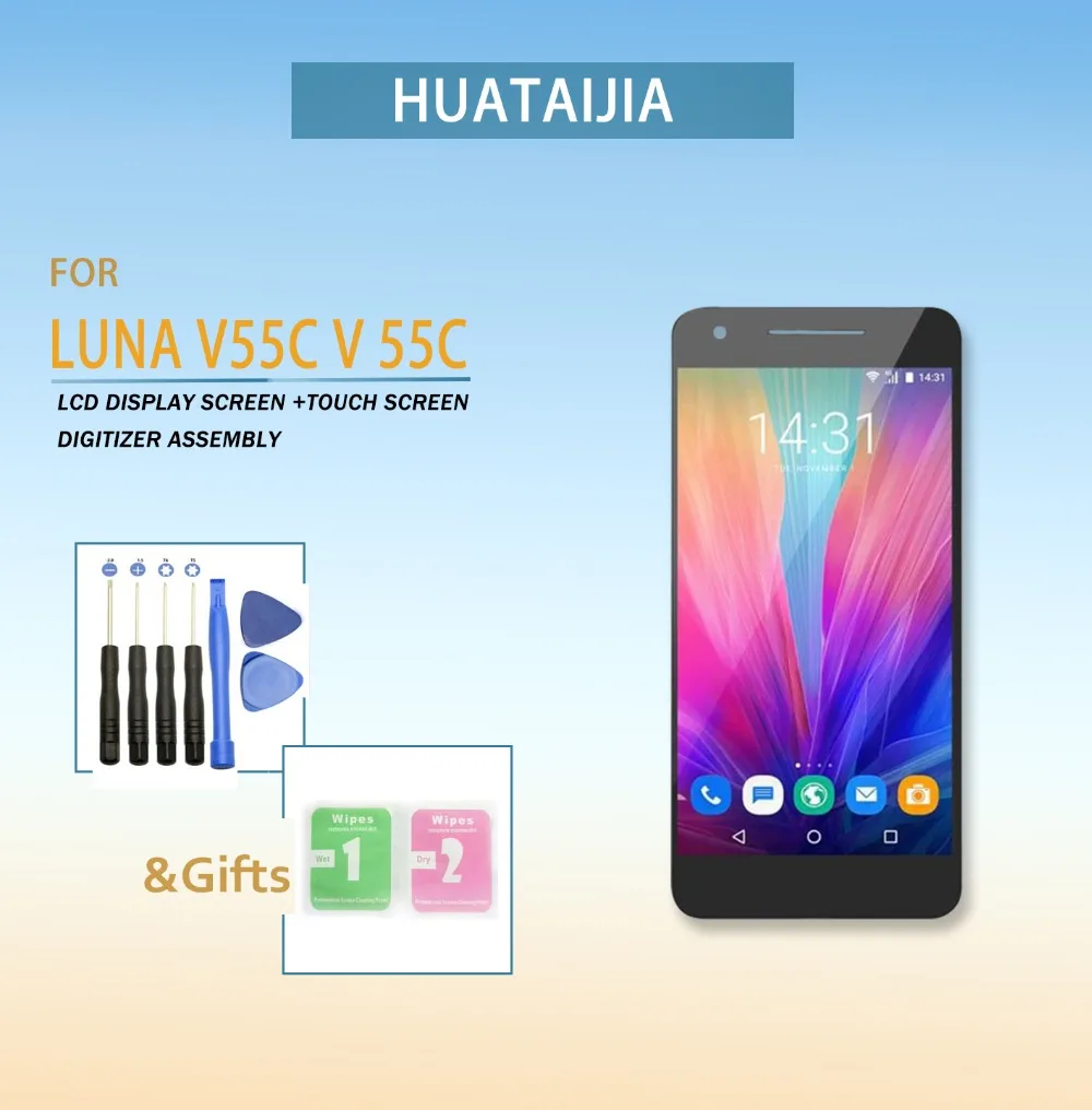 5 5 Inci Layar Lcd Dan Layar Sentuh Matrix Layar Lcd Matrix Tampilan Layar Untuk Luna V55c V 55c Ponsel Layar Lcd Aliexpress