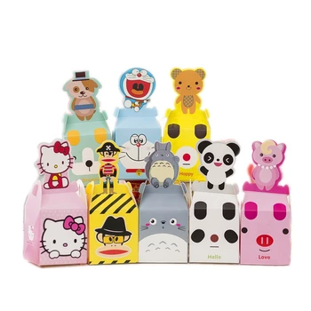 

20pcs Superhero Party Supplies Cartoon Animal Baby Shower Kids Birthday Candy Box Wedding Gift Box Christmas Candy Apple Boxes