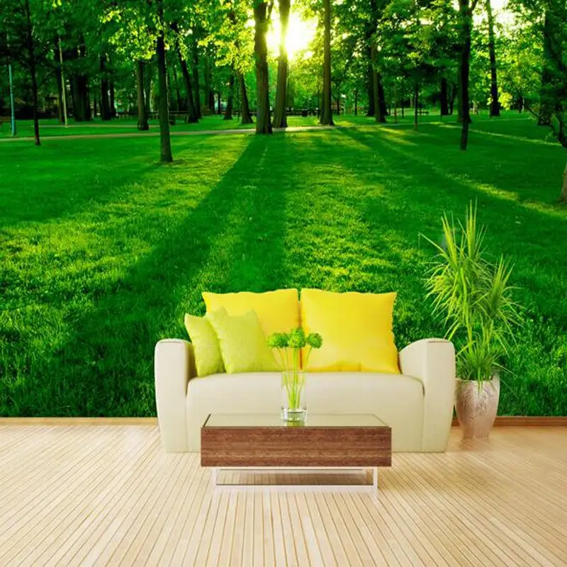 Great wall 3d Green nature sun forest photo wallpaper murals for living