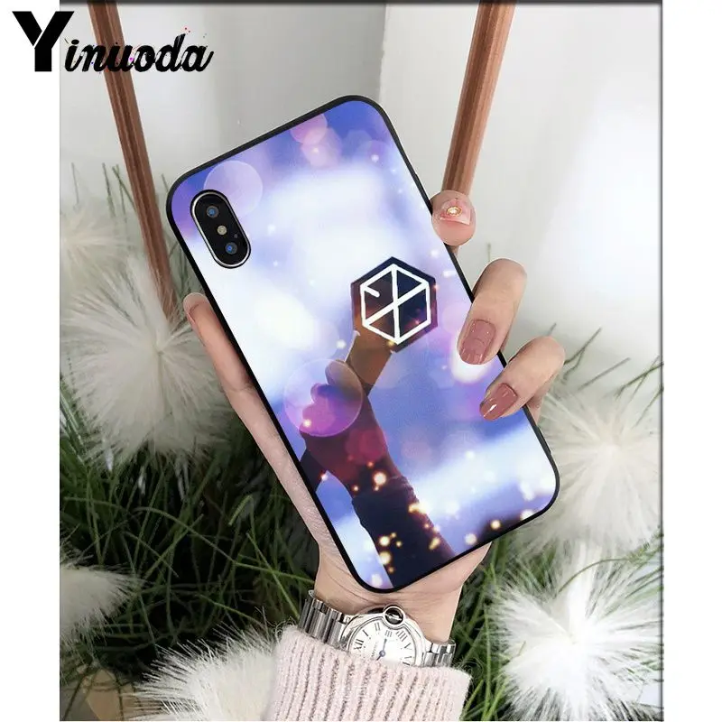 Yinuoda Kpop exo DIY красивые аксессуары для телефонов, чехол для Apple iPhone 8 7 6 6S Plus X XS MAX 5 5S SE XR Чехол для мобильного телефона s