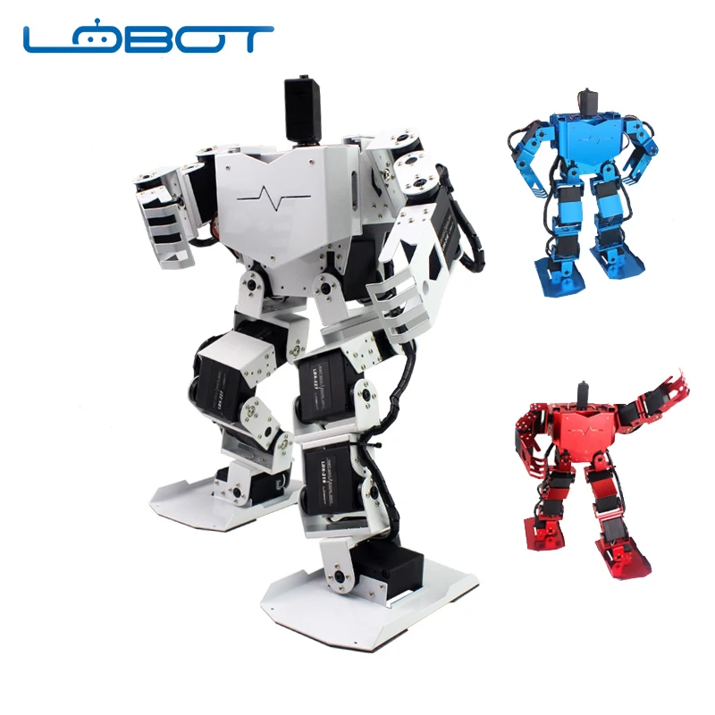 LOBOT 17 DOF робот H3.0 Biped двуногих человека Алюминий аниме Рисунок кадра комплект RC
