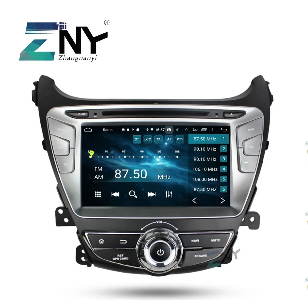 Perfect 8" IPS Android 9.0 Car Stereo GPS For Hyundai Elantra 2014 2015 Auto DVD Radio DSP Navigation Audio Video Player Backup Camera 3